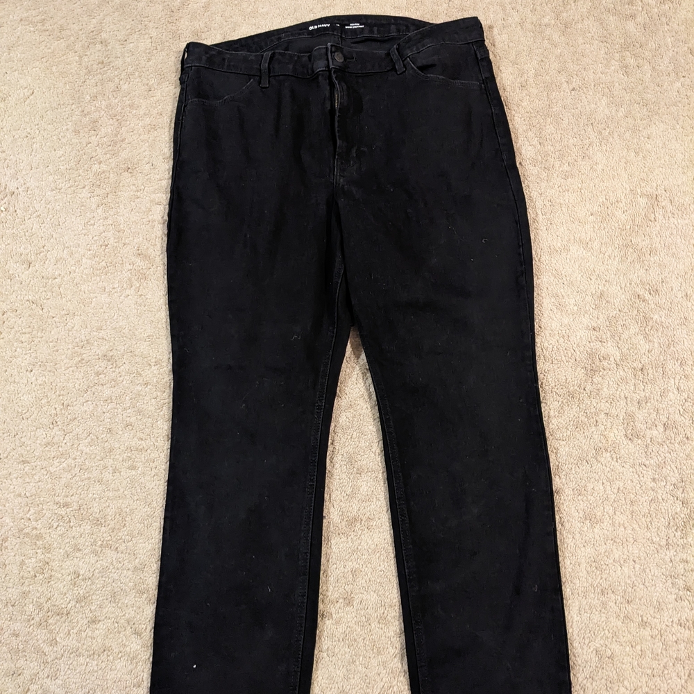 Old Navy Black Straight Leg Jeans